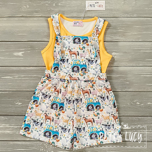 Down on the farm romper