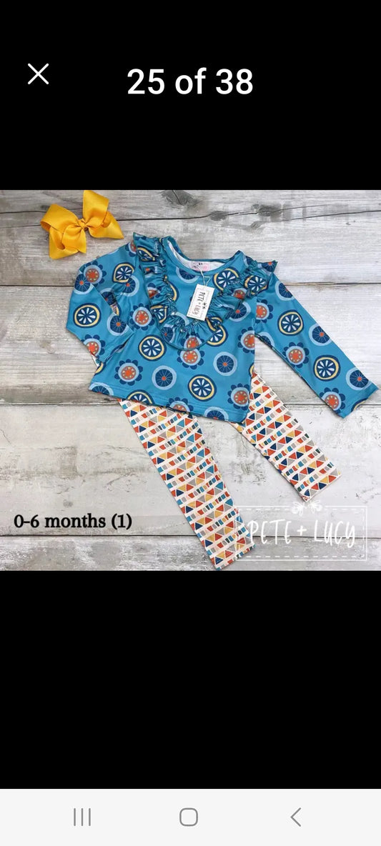 Retro pant set